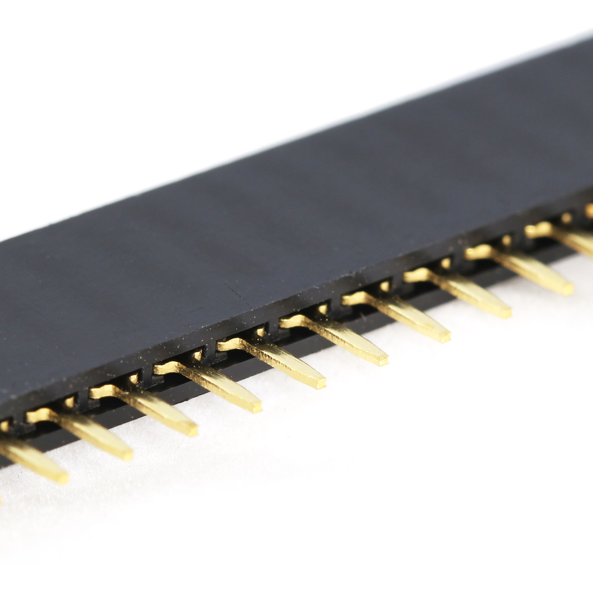 20 X Copper 40 Pin 2.54mm Single Row Female Pin Header Socket – 0.1 Pitch PBT