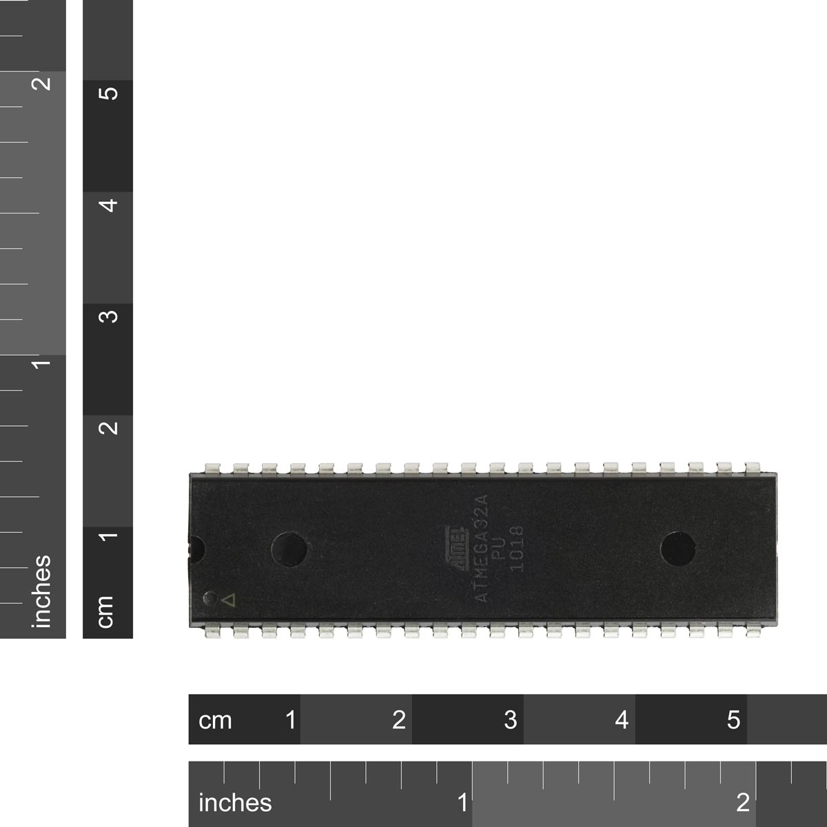 thumbnail image 2 of Atmel ATMEGA32A-PU AVR Microcontroller – 32K Flash, 16MHz, DIP-40 – New 2 of 6